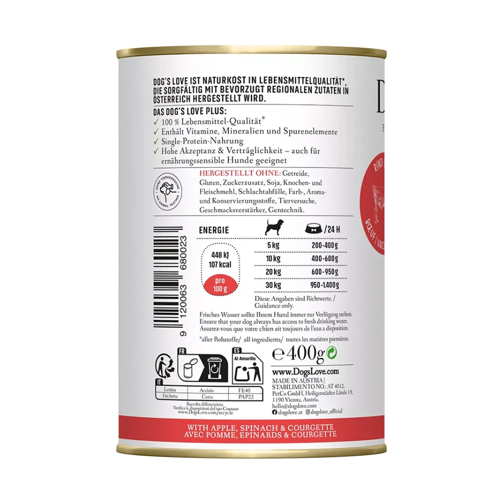 DOG'S LOVE ADULT Rind