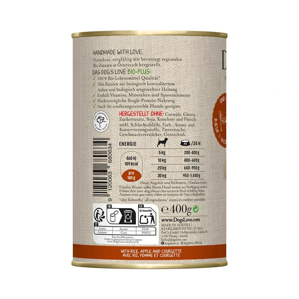 DOG'S LOVE ADULT BIO Rind