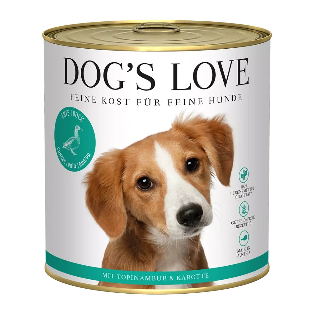DOG'S LOVE ADULT Ente 800g