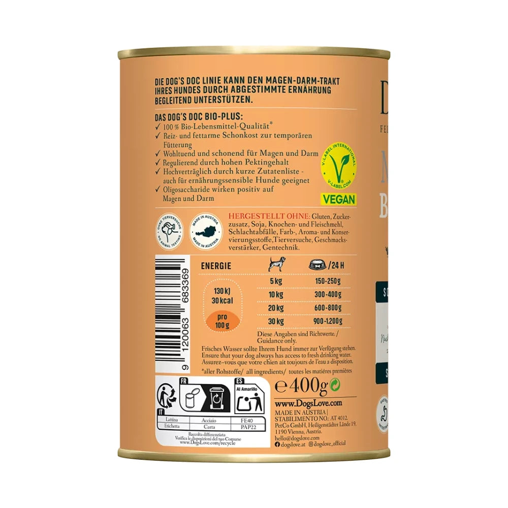 DOG'S LOVE DOC Morosche BIO-Karottensuppe 400g